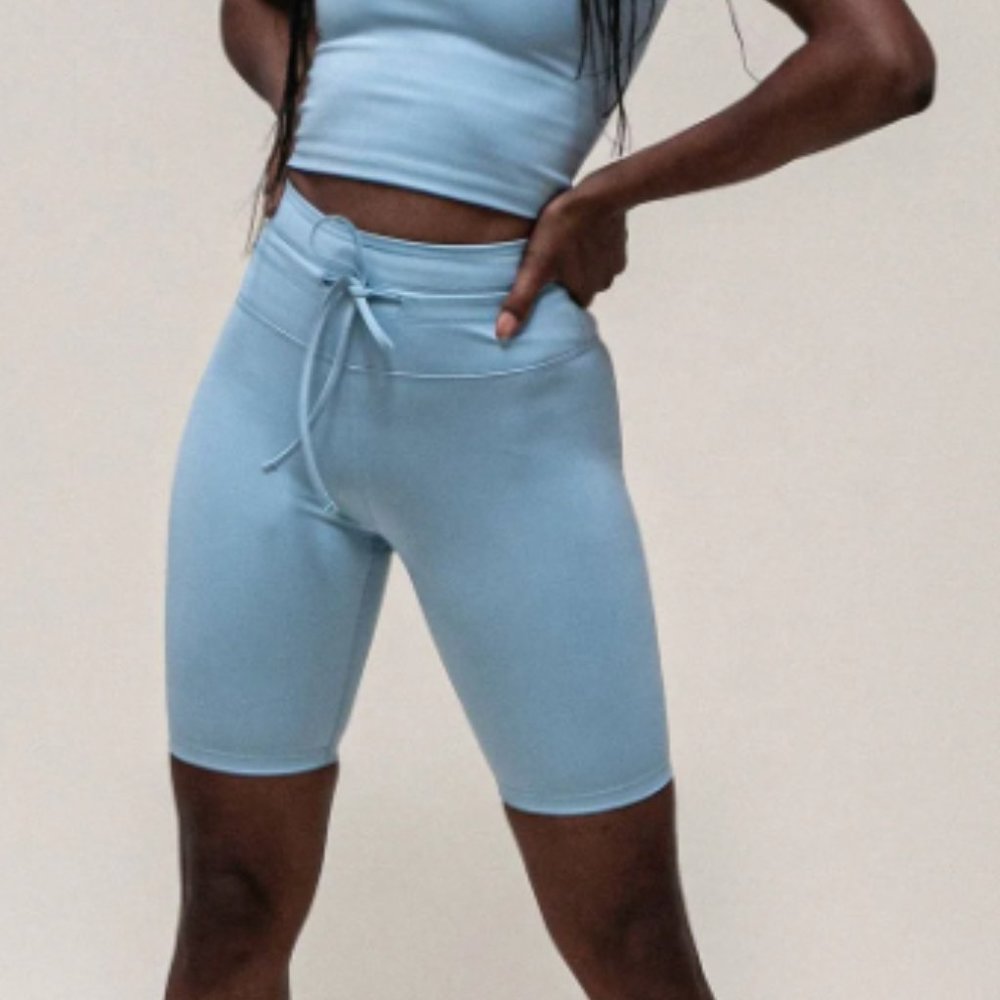 Girlfriend Collective Diana Drawstring Bike Shorts
